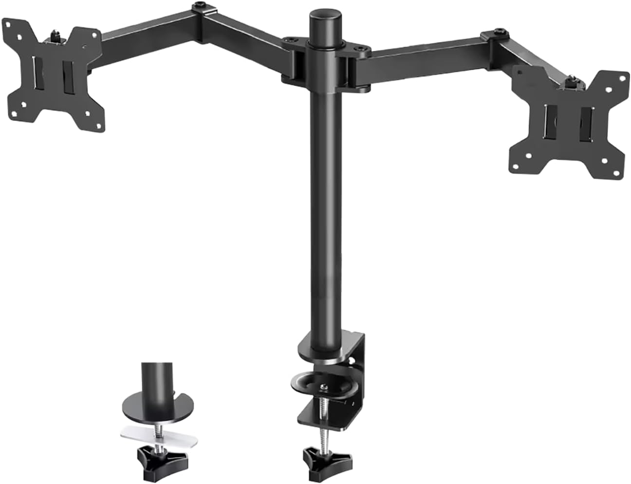 ZENTIKA Dual Monitor Stand - Double Monitor Arm for 13-32 inch LCD LED ...