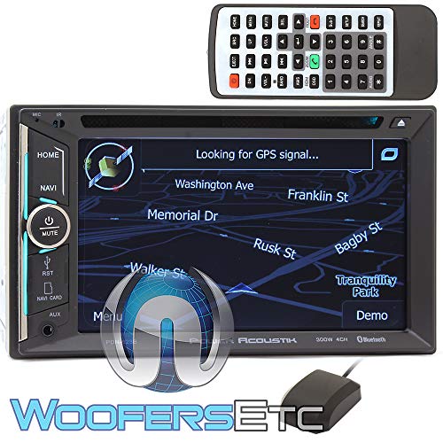 Power Acoustik PDN-623B 6.2" CD DVD GPS Bluetooth USB AUX Navigation 300W Radio