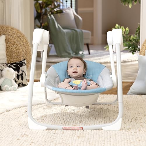 Ingenuity Sun Valley Canopy Portable Baby Swing for Infant, Newborn - image 9