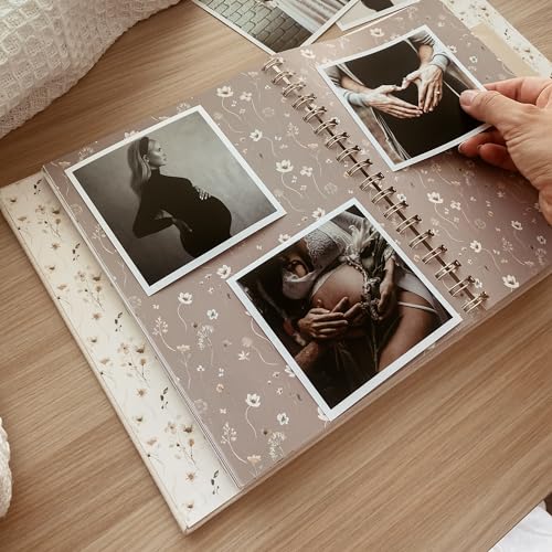 Peachly PEACHLY_PREGNANCY_AUDREY Pregnancy Journal - Linen Pregnancy Book To Capture Every Milestone thumb #5