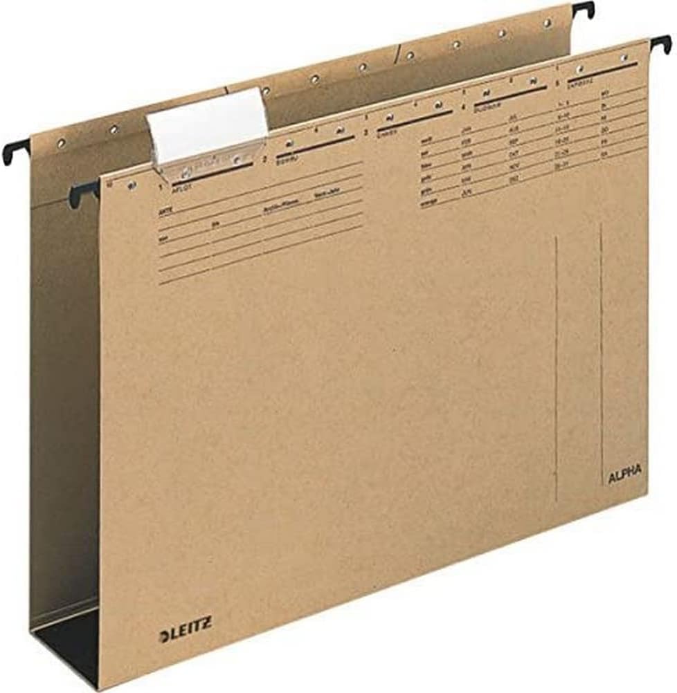 Esselte Leitz Alpha Suspension File ®/60 MM Base/Sodium Cardboard/Natural Brown