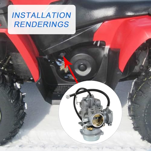 Image of Caburetor Replacement For Polaris Sportsman 500 4X4 HO 2001-2005 2010-2012, Scrambler 500 4x4 1997-2009, Trail Boss 325 2000-2002, Include Air Filter, Fuel Filter