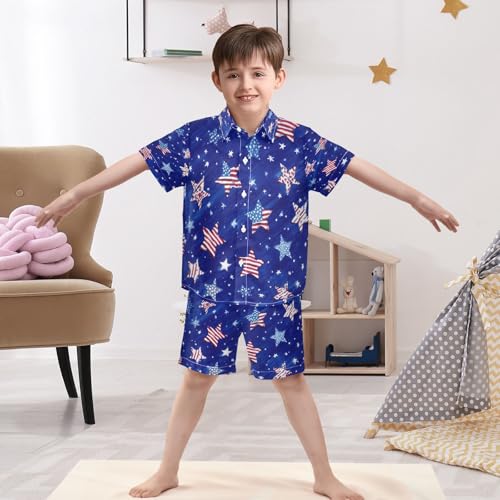 Image of Boccsty Ice Cream Drip Boy Summer Shorts Sets Hawaiian Toddler Boys T-Shirt & Pants 2 Pcs 3T-10T