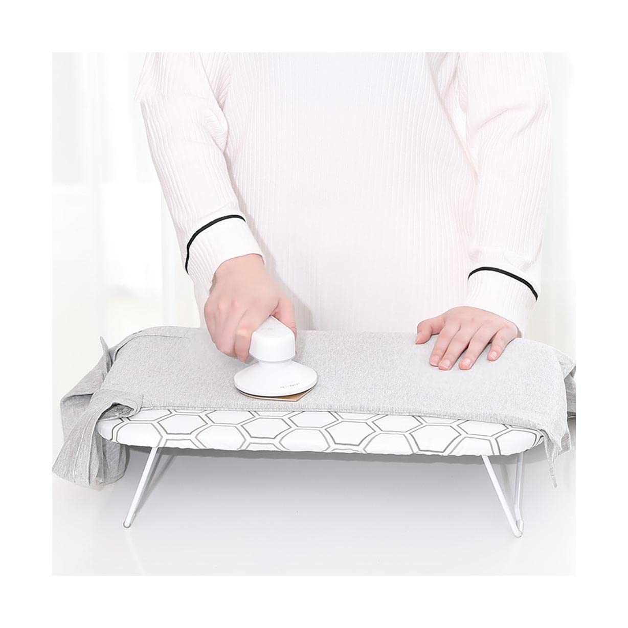 Tabla de Planchar Plegable, Tabla de Planchar multifunción, Tabla de Planchar portátil de Viaje con Cubierta para habitación, Dormitorio, lavandería