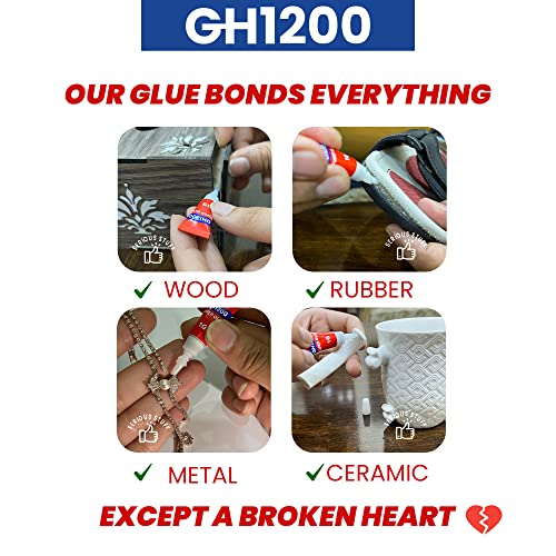 12 Grams Super Glue All Purpose with Anti Clog Cap. Ca Glue - Adhesive SuperGlue. Cyanoacrylate Glue for Hard Plastics, DIY Craft, Metal (12 g) - Image 3