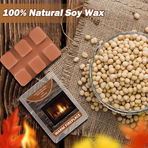 Image of SCENTORINI Wax Melts, Warm Fireplace Scented Wax Cubes for Wax Warmer
