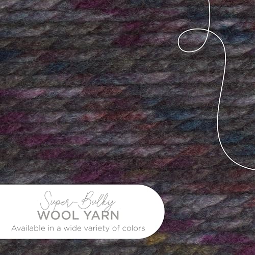 Image of Lion Brand Yarn Wool-Ease Thick and Quick Yarn, Soft and Bulky Yarn for Knitting, Crocheting, and Crafting, 3 Pack, Abalone | Super Bulky Wool Acrylic Blend Fiber for Soft Hats, Sweaters, Chunky Blankets, Yarn for Crochet, Knitting, Crafts, Weaving