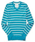 Aeropostale Mens Stripe Pullover Sweater, Blue, Small