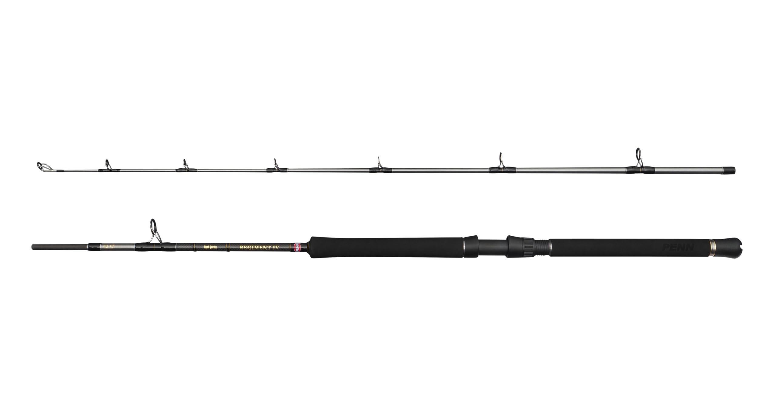 Penn Regiment IV Boat Rod, Saltwater Angler Fishing Rod for Sea Fish, Cod, Sea EEL, Bass, Pollock, Mackerel, Shark, Strong Leightweight & Versatile, Silver, 2.10m Fast Ambidextrous Rod