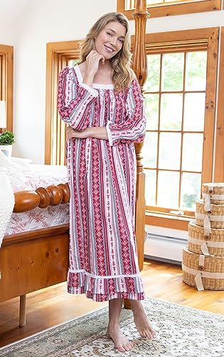 Image of The 1 for U Victorian Nightgown - Night Dress for Women Sleepwear, Kate 100% Cotton Gown