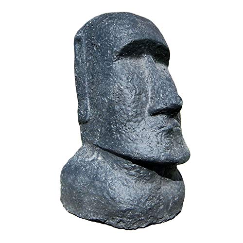 Seestern Sportswear Moai Statue de jardin Île de Pâques - Hauteur : 30 cm - En pierre moulée pour l'intérieur et l'extérieur - FBA 1887