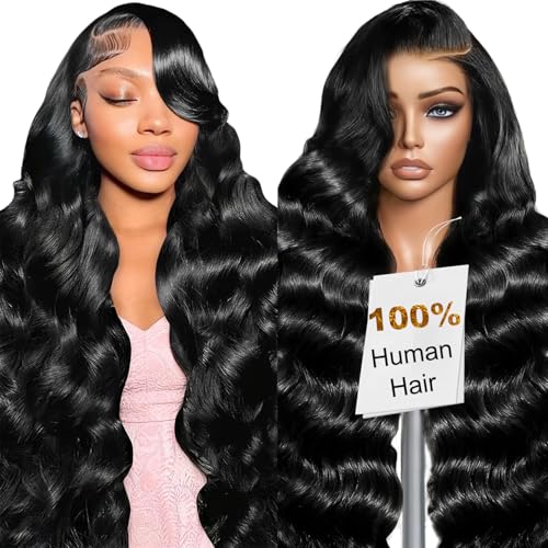 DACHIC 200% Density 28 Inch 13x6 HD Lace Front Wigs 100% Human Hair [2-Year Life] Body Wave Lace Front Wigs Human Hair for Women 13x6 HD Lace Frontal Wigs Human Hair with Baby Hair Free Part