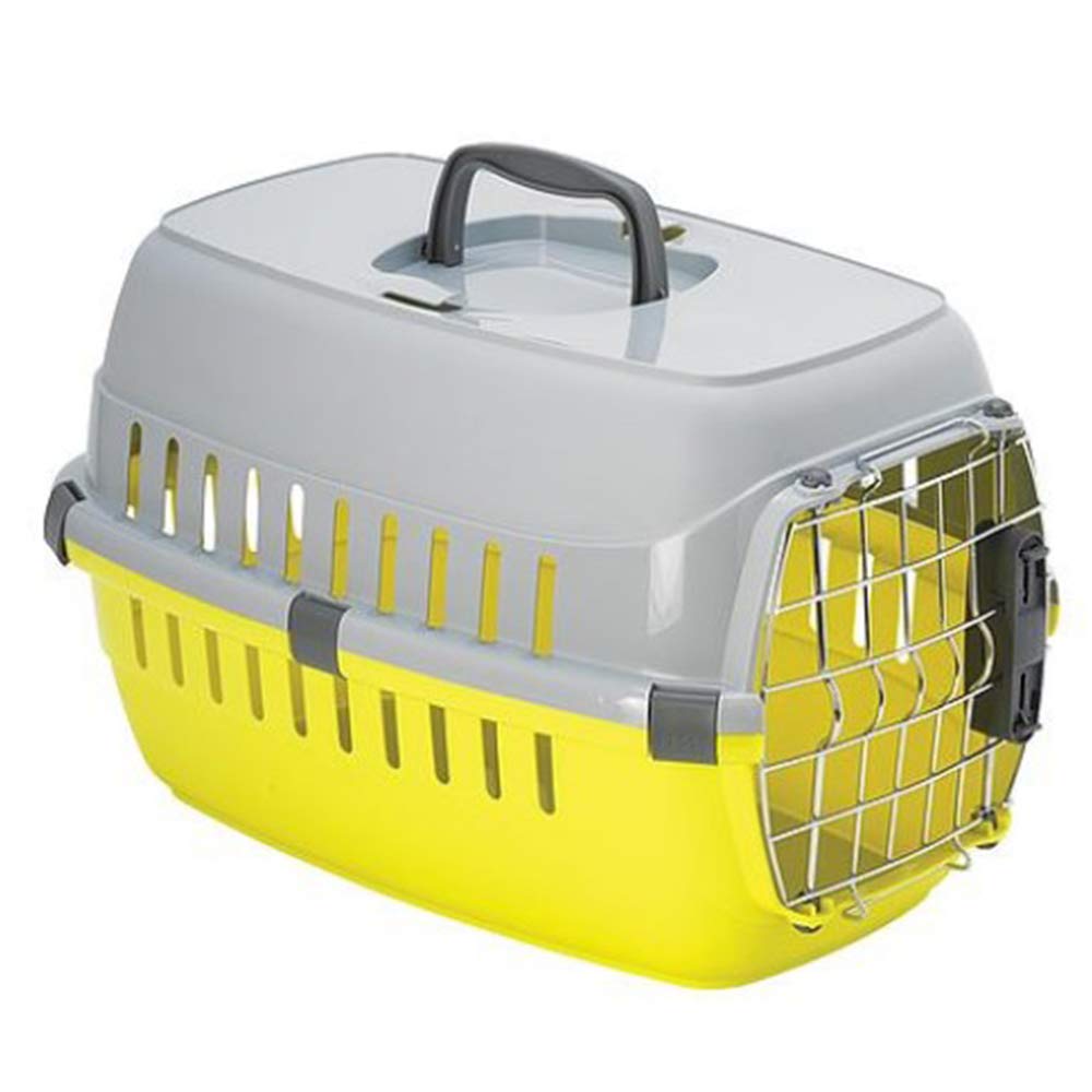 MODERNA ROAD RUNNER WITH IATA LOCK CARRIER FOR CAT & DOG (LEMON COLOR)