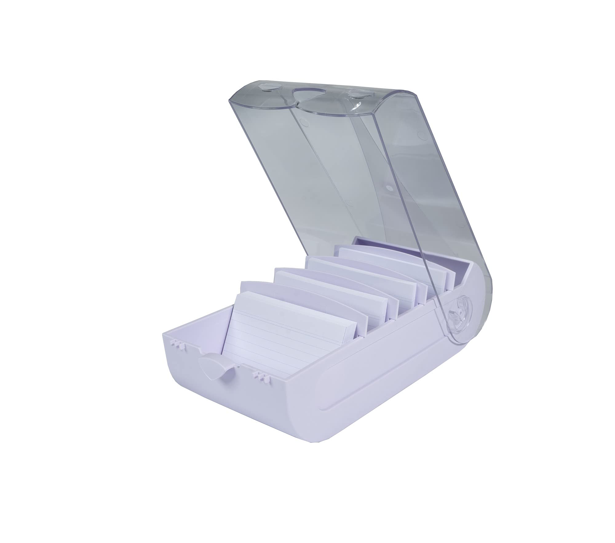 Exacompta - Ref. 5346423D - 1 Learning box BUNNYBOX A7 - dimensions 25x13.2x8.5 cm - purple/crystal colour - capacity up to 900 cards in A7 format