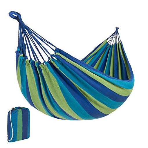 Best Choice Products 2-Person Brazilian-Style Cotton Double Hammock Bed w/ Portable Carrying Bag