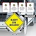 Baby On Board MAGNET Sign for Car - 2 Pack, 5