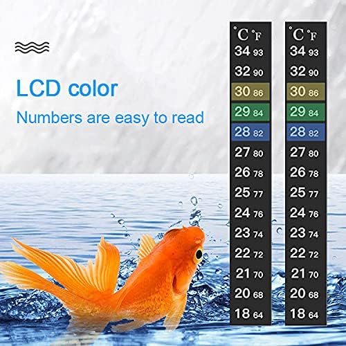 Orbica Brewing Thermometer Strip, Aquarium Thermometer Sticker, 3-Pack, Adhesive, Color Changing, Highly Accurate (pack of 3) 3