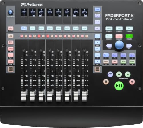 PreSonus FaderPort 8, Contrôleur de Mixage DAW pour Production Musicale avec Suite de Plug-Ins...