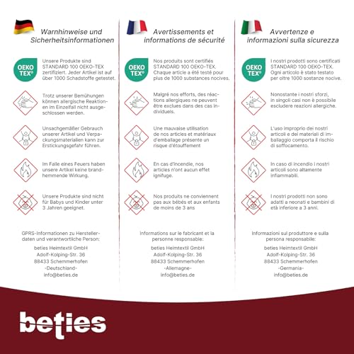 beties „Publik“ Federkissen ca. 80 cm Ø mit Bodenkissen Sofakissen mit Federfüllung (echte Federn) vielfältige Größenauswahl, waschbar traditionell gefertigt