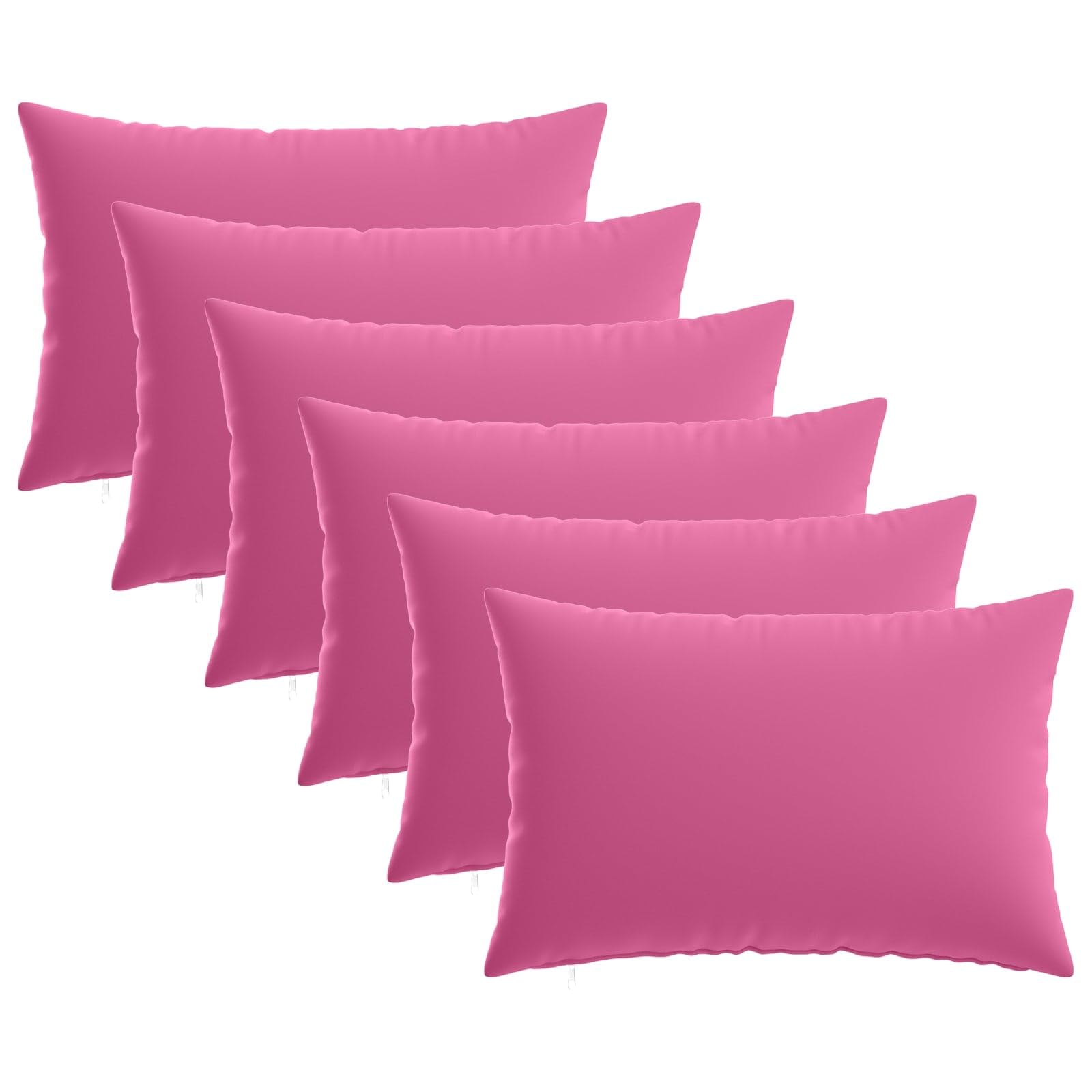 vidaXL Cushion Cover 6 pcs HEERLEN Pink 50 x 80 cm Polyester