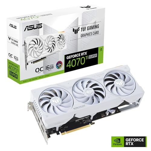 TUF Gaming NVIDIA GeForce RTX 4070 Ti SUPER BTF White OC Edition Scheda Video 16 GB GDDR6X, NVIDIA DLSS3, Ventole Axial-tech, Auto-Extreme, GPU Tweak III, Bianco, TUF-RTX4070TIS-O16G-BTF-WHITE - Scheda video - Immagine 9