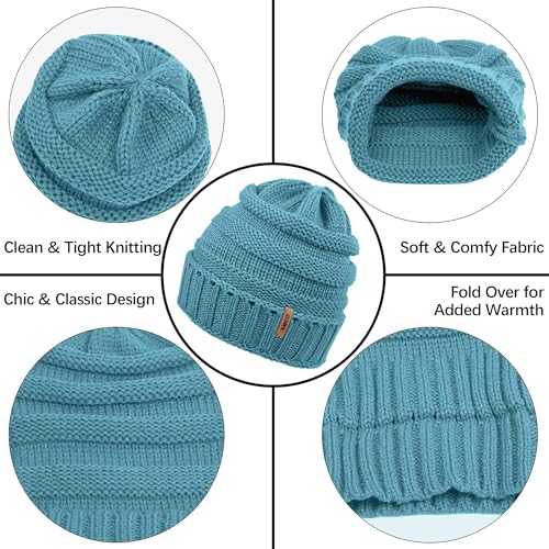 Aneco Winter Warm Sets Knitted Scarf Beanie Hat Touch Screen Gloves and Winter Ear Warmer for Men or Women3
