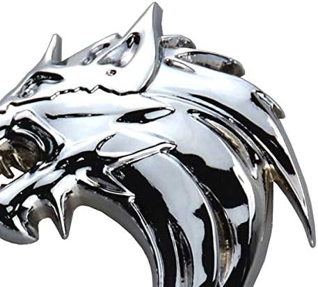 Miniatura 3 de 2 calcomanías de metal 3D para guardabarros laterales de automóvil, emblema para maletero trasero y maletero, para Mustang Chevrolet (cromado)