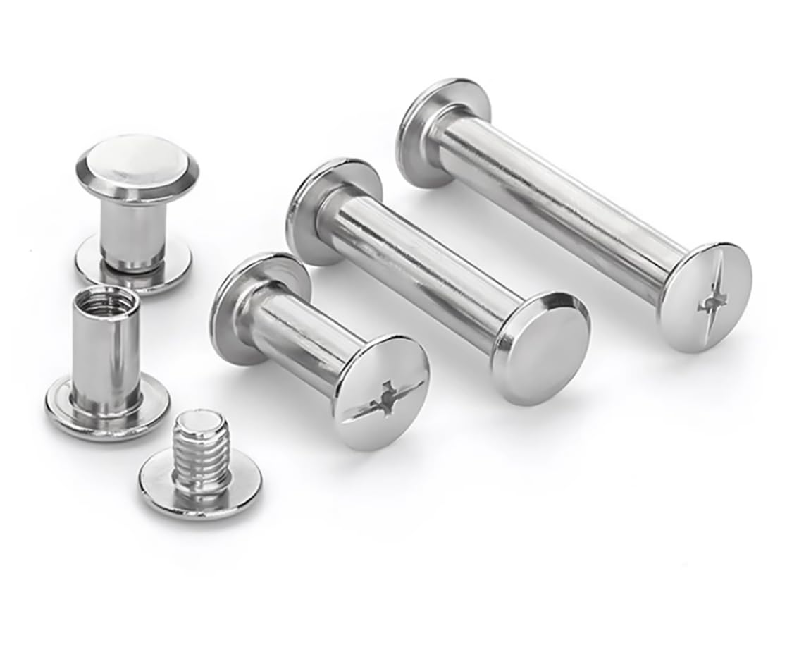 Chicago Screws M5 304 Stainless Steel Screw Post Binding Leather Screw for DIY Leather Bookbinding Bag Decoration(59)