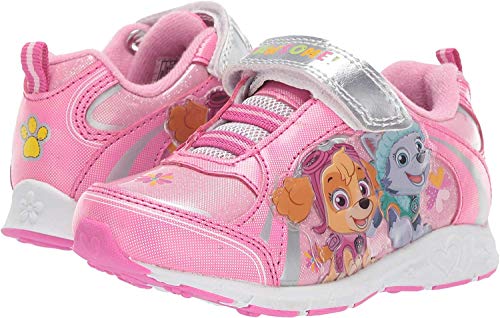 Paw Patrol Girls Light Up Sneakers Toddler/Little Kid Fuchsia (7 M US Toddler)