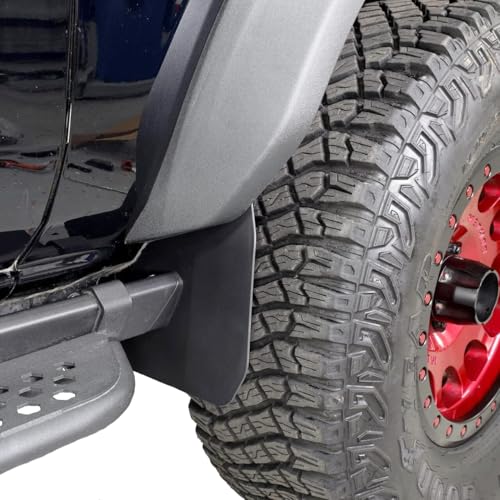 IAG I-Line Rock Rail Side Mini Mud Flap (2pc) for Ford Bronco 2021+ 2/4 Door (Requires OEM rockrails NOT Compatible with Hoop Step Rock Rail Option or Raptor Style Rock Rail Option)