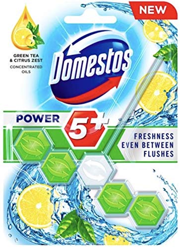 Domestos Power 5+ ~ Té verde y cáscara de cítricos (paquete de 9)