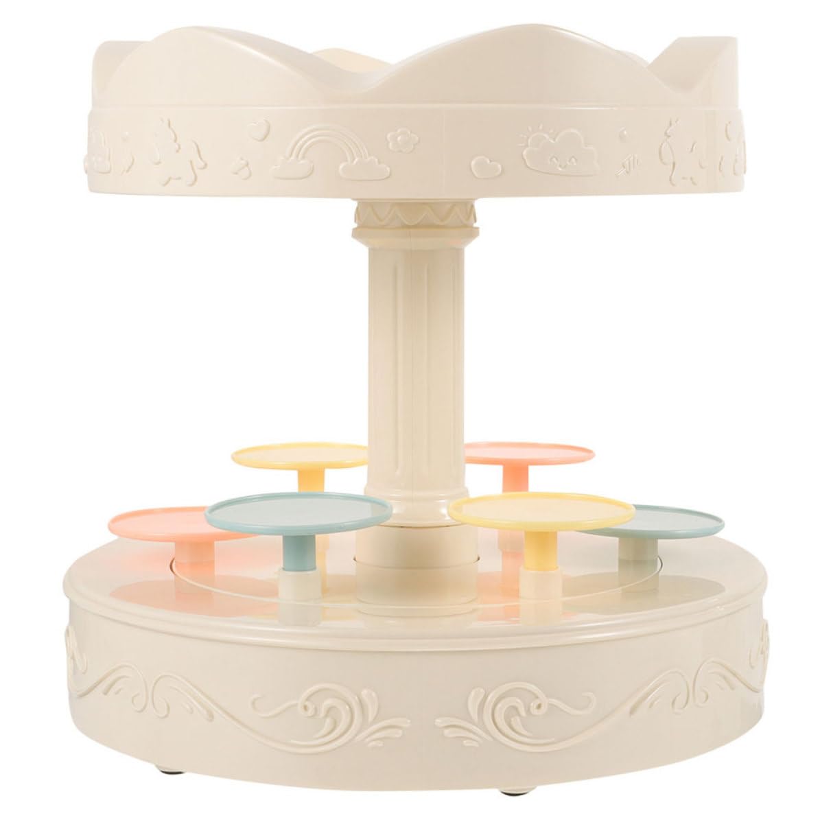 Présentoir à cupcakes rotatif élégant support gâteau automatique événements