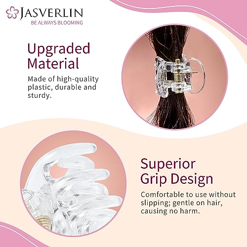 JASVERLIN Small Hair Clips Tiny Claw Clips - Image 3