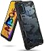 Produktbild Ringke Fusion-X Design Entwickelt fürs Galaxy M30S Hülle, Galaxy M21 Schutzhülle [Camo Black Schwarz] Verbessert Silikon TPU Stoßfest Black Rahmen Militär Muster Schutzhülle