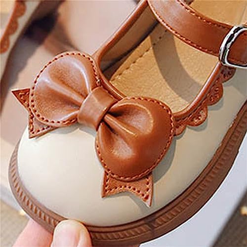 Sandals for Girls Girls Dress Shoes Cute Bow Mary Jane Shoes Ballerina with Satin Ankle Tie Party Sandals for Girls4