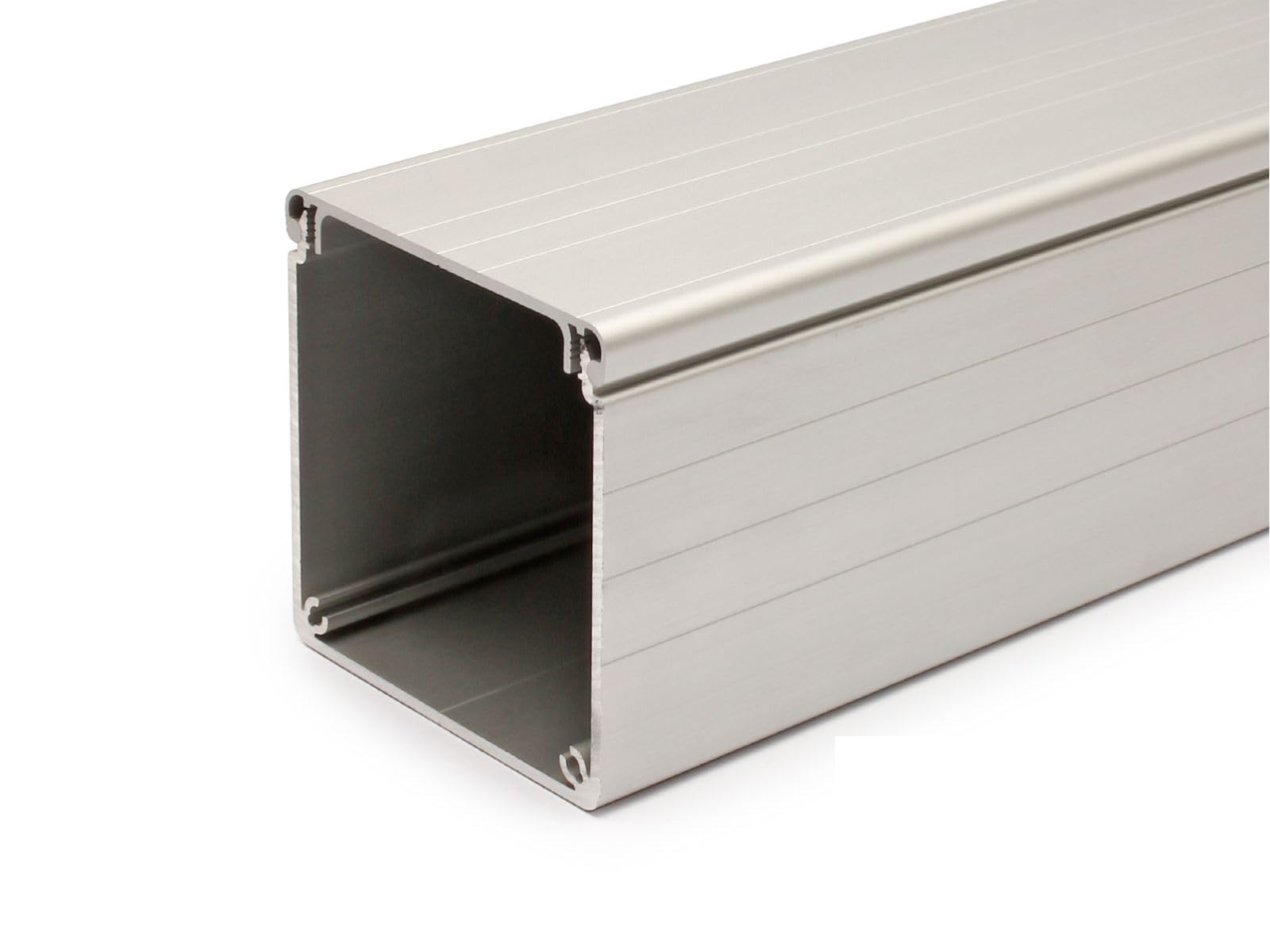 Kabelkanal und Deckel aus Aluminium Profil 80 x 80 Alu: 2000mm
