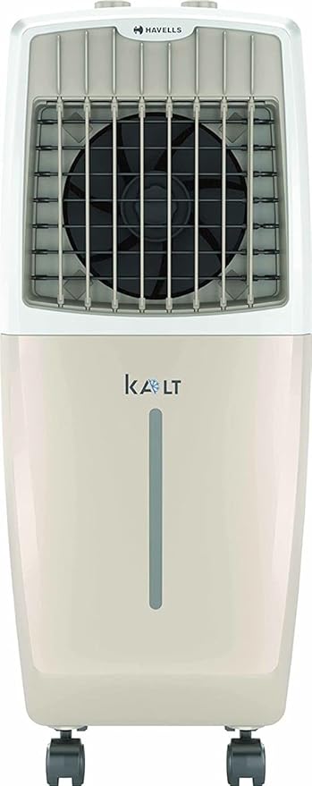 Havells Kalt 24 litres Personal Air Cooler; Knob Panel; 3 Side Honeycomb Pad, White – Champagne Gold at Rs. 3999