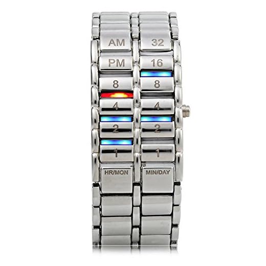 HWCOO relojes led Reloj binario de lava de mesa de lava binaria de segunda generación con mesa de lava (Color : 2)