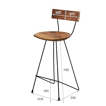 東谷 AZUMAYA ジェラルド ウッドカウンターチェア ブラウン Amazon｜東谷 AZUMAYA ジェラルド ウッドカウンターチェア