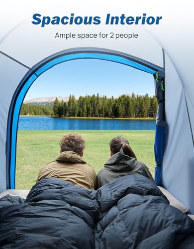 image for JOYTUTUS Truck Tent, Portable Truck Bed Tent for 5.5'-5.8' with Rainfl