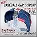 Amazon.com: Cap Capers® Baseball Cap Display; Wall Mounted Hat Rack ...