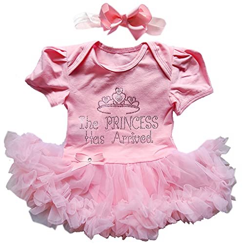 Image of Kirei Sui Baby The Princess Has Arrived Bodysuit Tutu Small Pink