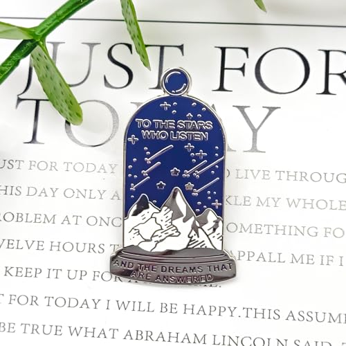 Image of To The Stars Who Listen Pin - Theme Series | Premium Enamel Pin - Statement Lapel Pin - Plated Badge for Clothing, Bags, Hats, Jackets, and Lanyards