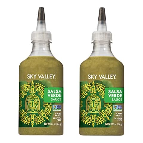 Sky Valley Salsa Verde Sauce - Green Salsa Verde, Medium Heat, Gluten Free, Vegan, Non-GMO, Salsa Verde Hot Sauce, Green Hot Sauce - 12.5 Oz, 2-Pack Cover