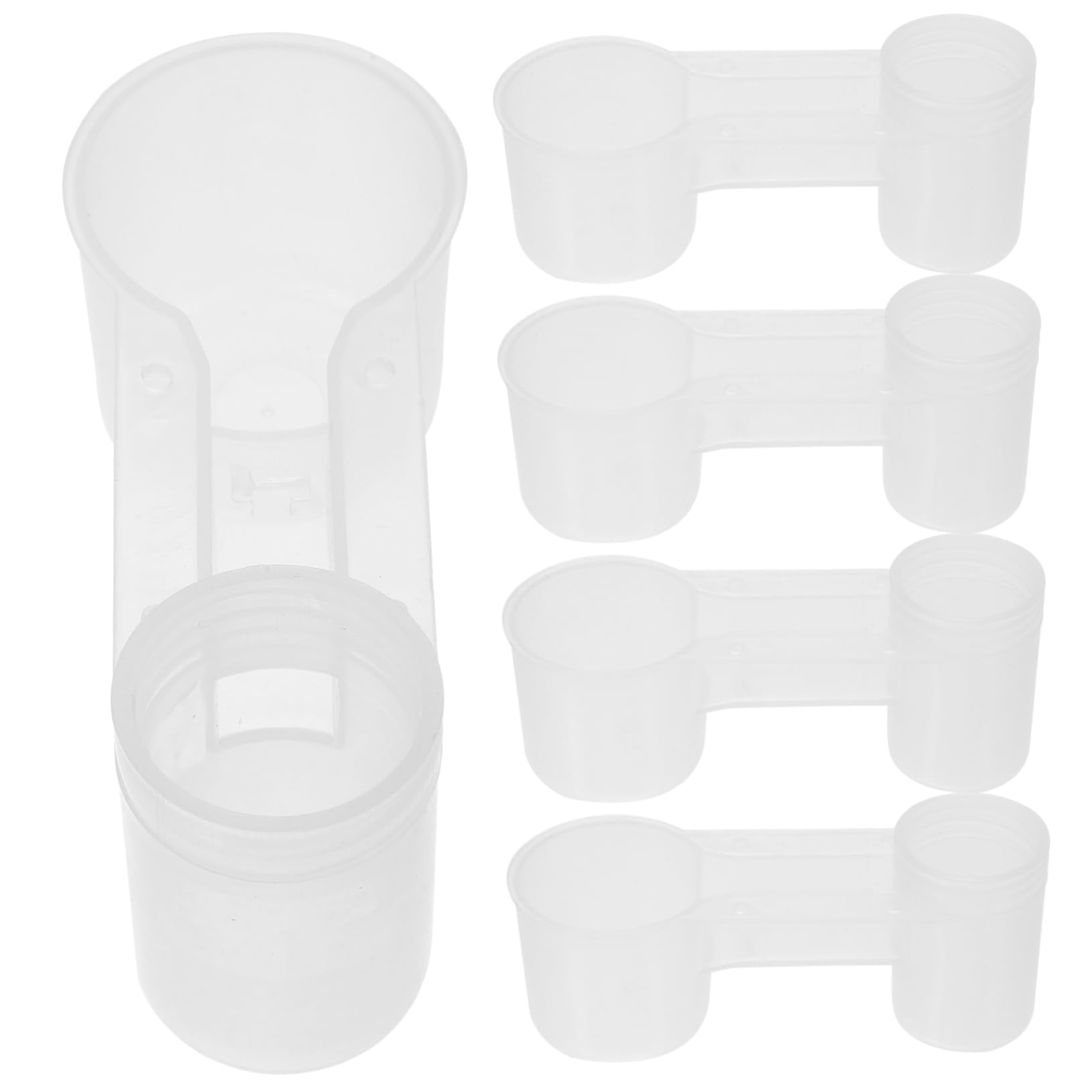 Bebedero Automático 10 Piezas de Plástico Blanco para Palomas | Doble Puerto, para Palomas y Loros, Uso en Tienda o Casa, Limpieza Sencilla y Agua Limpia