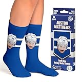 Major League Socks - Youth Hockey Socks for Kids - Auston Matthews, Young Hockey Fan Gift (Size 4-6)