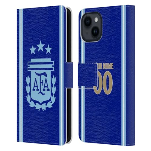 Coque cuir portefeuille iPhone 15 Argentine 2024/25 avec rangements cartes intégrés