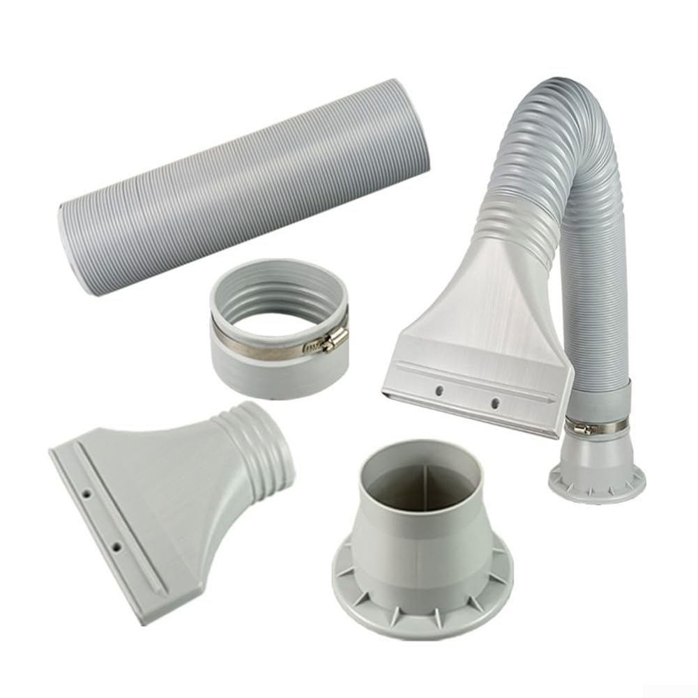 Tubo di scarico per essiccatori e condizionatori d'aria regolabile 0 7 1 7 m, diametro 100 mm, design flessibile per una migliore ventilazione e per il flusso d'aria (HS-E420H)