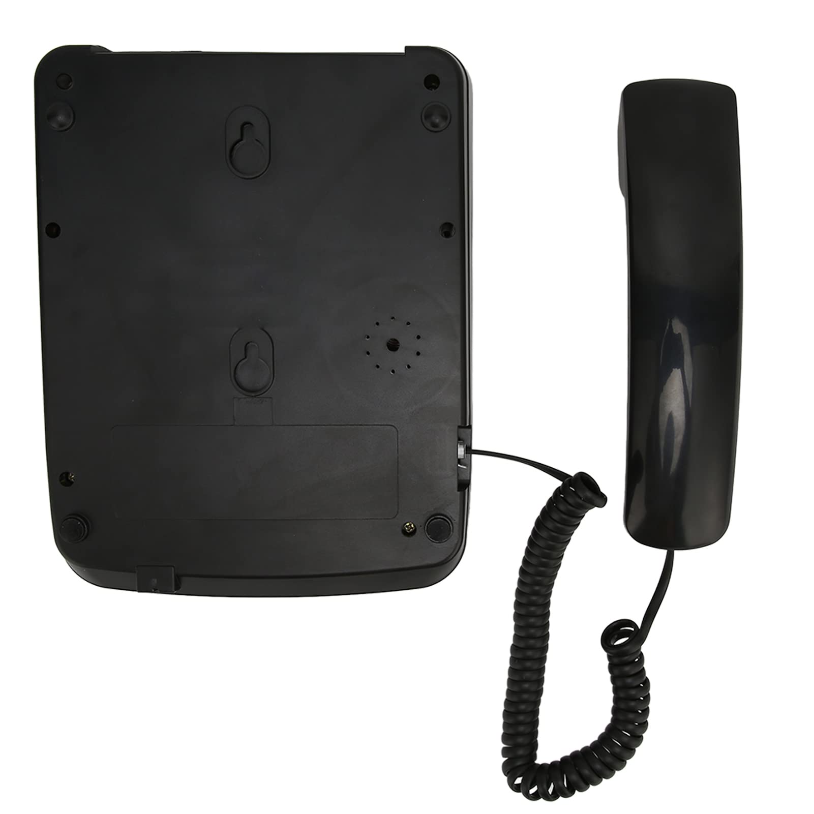 Telefono con Filo da Tavolo, Memorizzazione del Numero ID Chiamante Display LCD Tasti di Scelta Rapida Suoneria Regolabile, con Pulsante Indicatore Telefono Fisso, per Anziani Casa Hotel Ufficio(Nero)