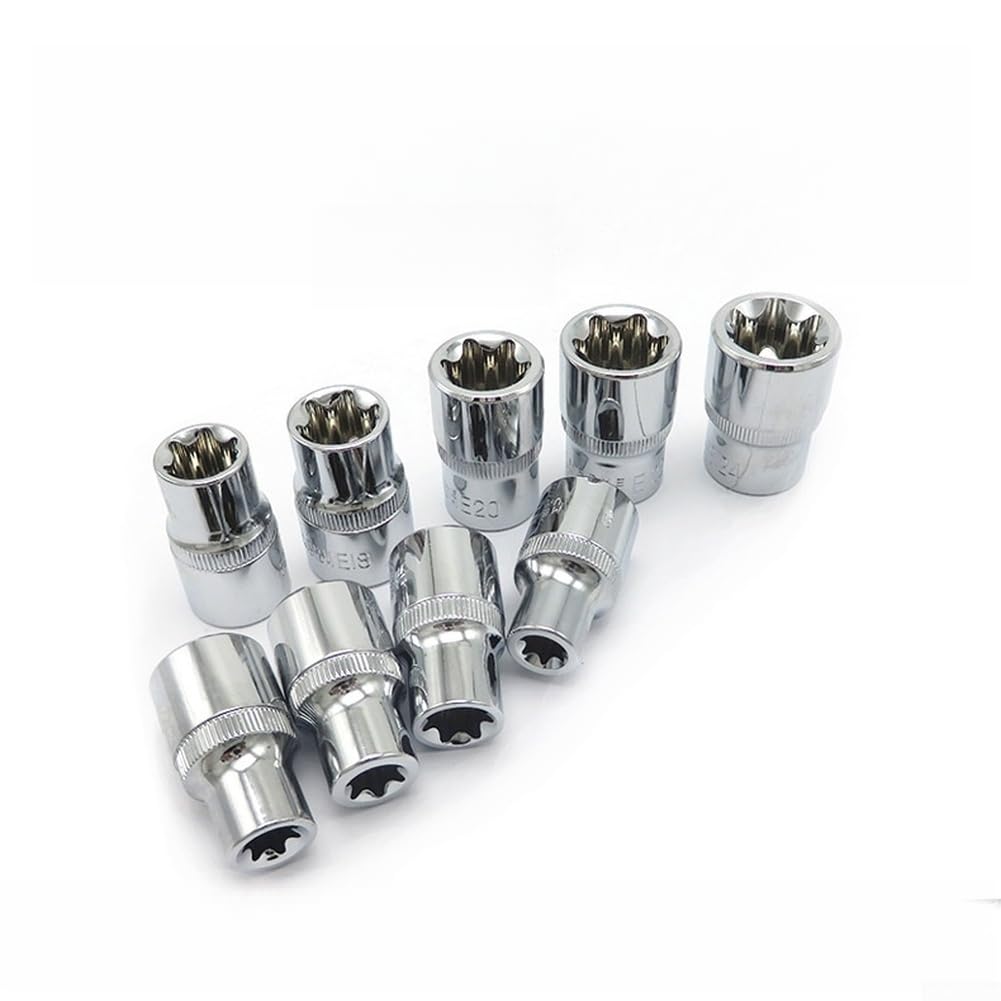 Lot de 19 embouts de vissage pour dents extérieures e10 robustes